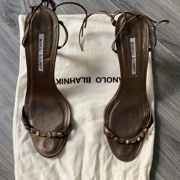 Manolo Blahnik Wrap Heels